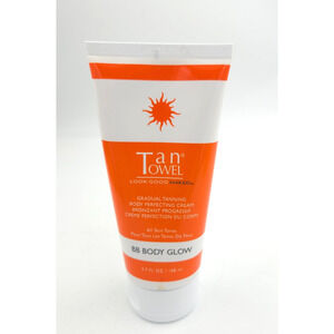 NEW Tan Towel BB Body Glow Self-Tanning Body Perfecting Cream 5.7 oz .SEALED